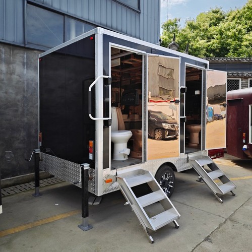 Black luxury mobile toilet - luxury,