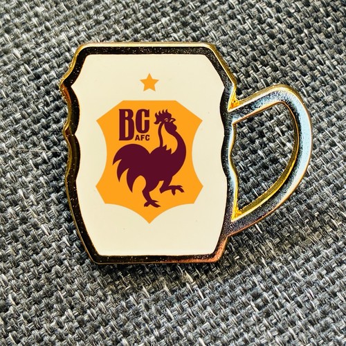 Bradford city pint glass - city, metal
