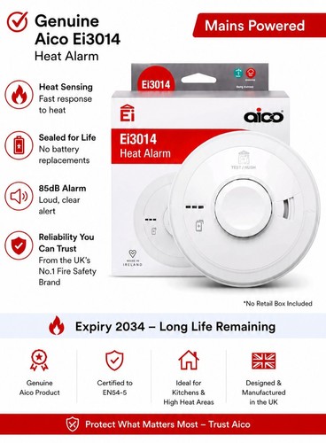 Aico ei3014 heat alarm - alarm, |