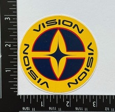 Vision Street Wear Round 90s 00s original vintage NOS skateboard sticker decal
