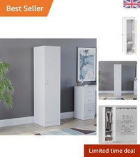 Elegant White 1 Door Wardrobe