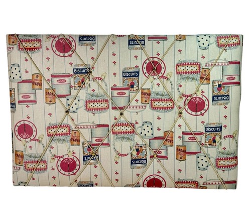 Vintage fabric notice message - vintage,