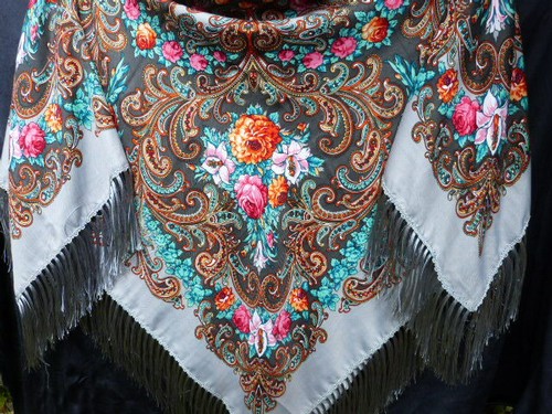 Russian pavlovo posad styled - pavlovo-posad,