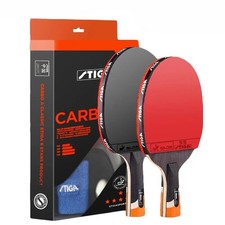 Stiga Professional Carbon 6 Star Offensive Table Tennis Bat FREE Shipping! New