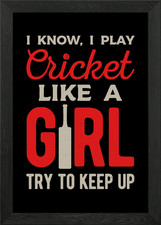 Cricket Girl Framed Wall Art