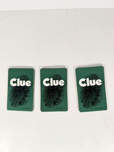 Clue game cards complete set - clue,