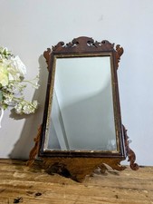 Fretwork Carved Mirror Antique