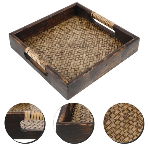 Thai rattan storage tray fruit - rattan,