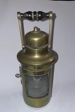 Sherwood Brass Ships Binnacle Oil Lamp Light Antique 1900’s With Original Burner