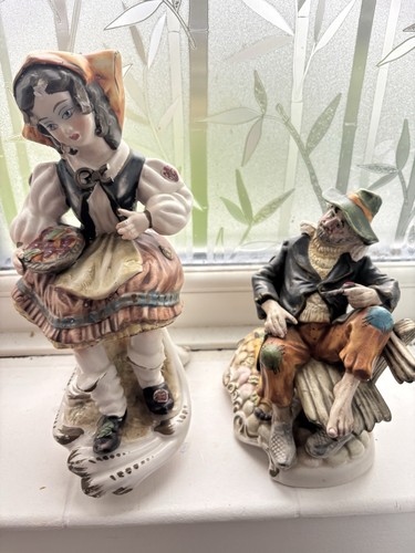 Vintage capodimonte figurine - vintage,