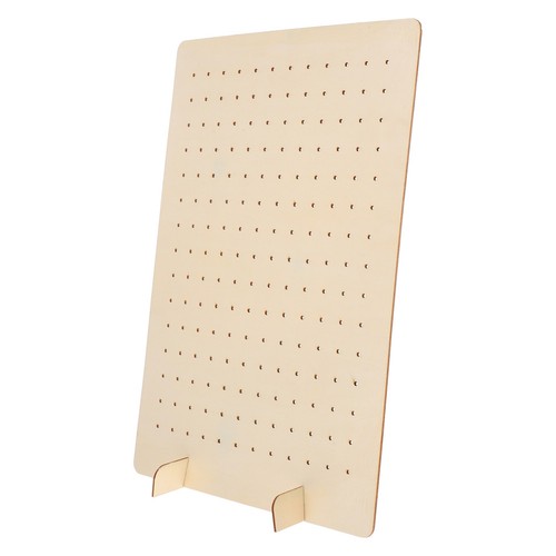 Wooden pegboard display stand - display,