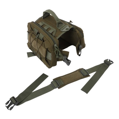 Olive green nylon - green, dog