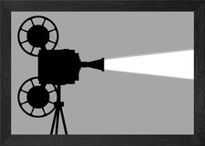Movie Cine Projector Framed