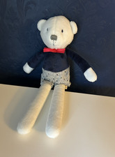White teddy bear soft - bear, toy