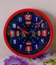 Space Rocket Wall Clock For