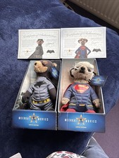 Batman vs Superman: Meerkat Plush Toys Collectibles.  Boxed, Certificate, Tags.