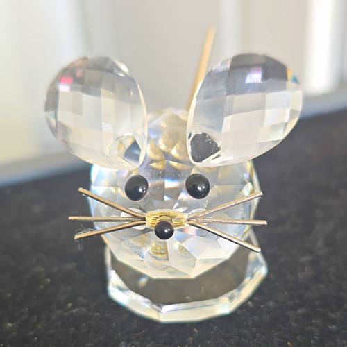 Swarovski clear crystal mouse - crystal,