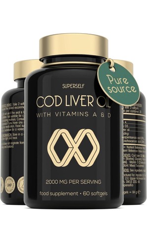 Cod liver oil - capsules, high
