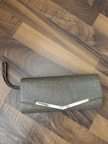 Rose gold sparkly clutch - gold,