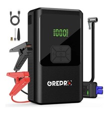 GREPRO 5-in-1 Jump Starter Power Pack with 150PSI Air Compressor Up to 10.0L Gas