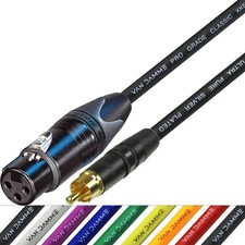 Female XLR to RCA Cable