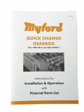 New Myford Revised Lathe Quick