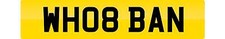 PRIVATE NUMBER PLATE WH08 BAN CHERISHED REGISTRATION WHO BAN W HOBAN CAR REG