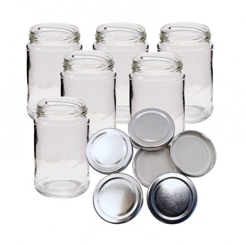 Glass jam jars - jars, 1lb