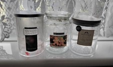 3 ASSORTED LARGE EMPTY CANDLE