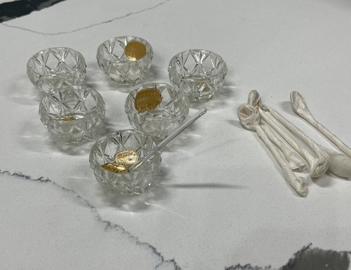 Vintage set bohemian glass - set,