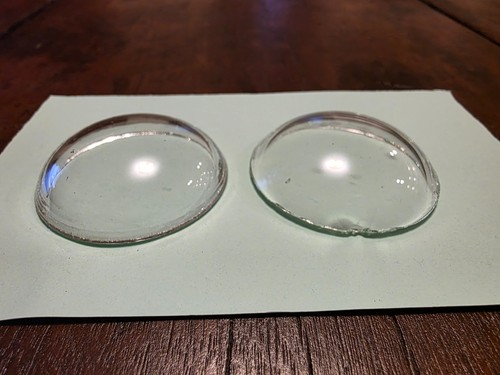 Original glass bicycle head - original,