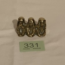 Brass Three Wise Monkeys