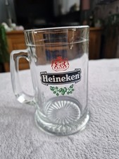 Heineken Vintage Half Pint Beer Glass Tankard with Crown Mark 76