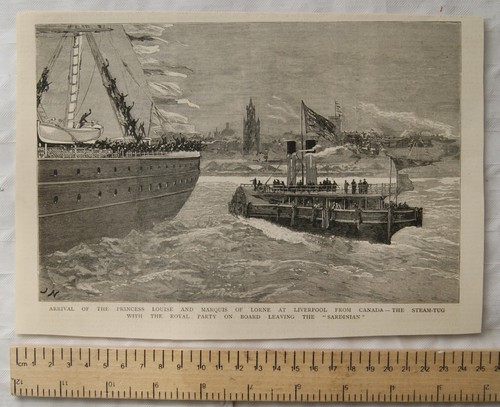 1883 engraving princess louise - 1883,