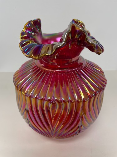 Fenton red carnival glass - fenton,