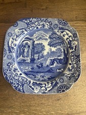 Copeland Spode Italian Blue And White China Cake Plate.