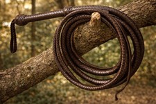 8ft kangaroo leather bull whip - 8ft,