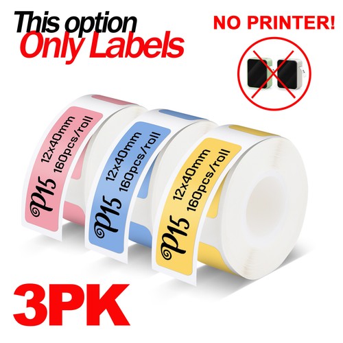P15 thermal label - label, sticker