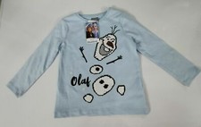 Girl Kids Frozen 2 Olaf long sleeve T-Shirt reversible Sequin Top