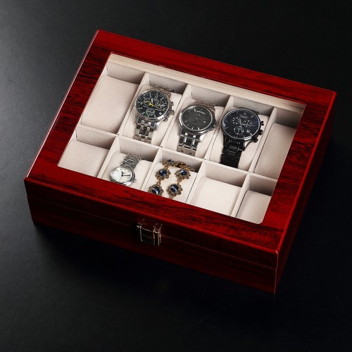 Uten grids wood watch box - 10,