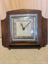 Vintage 1936 Ferranti model 131 electric mantel clock. 