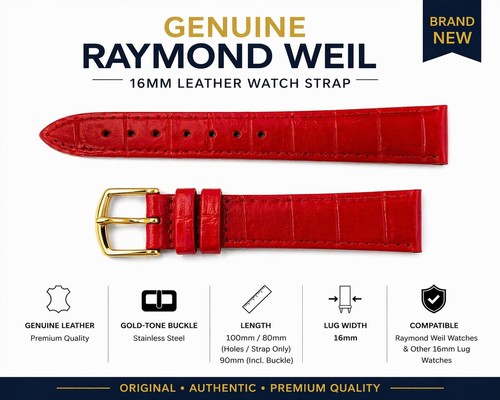 Genuine raymond weil 16mm red - genuine,