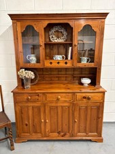 Quality Vintage Farmhouse Pine Kitchen Dresser Clean Great Condition Delivery UK