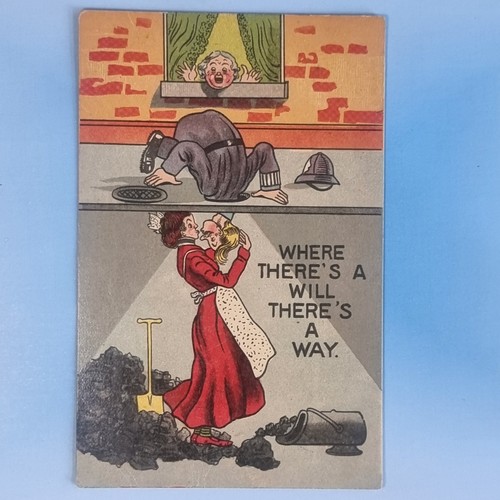 Comic postcard 1915 policeman - 1915,