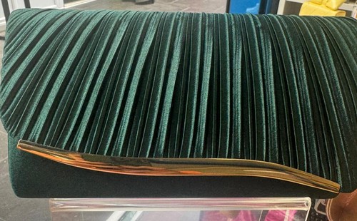 Emerald gold evening clutch - gold,
