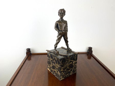 Art Deco bronze Sculpture boy