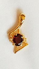 Pendant ~ Garnet &  Clear