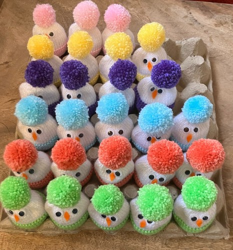 Handmade knitted easter egg - knitted,