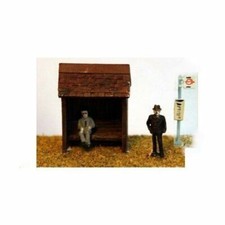 Bus Shelter & bus stop with