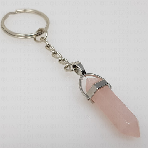 Rose quartz crystal - rose,